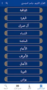 القران كريم صوت وصورة الدوسري screenshot 0