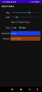 Kütlə İndeksi screenshot 2