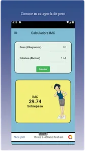 Calculadora IMC screenshot 2