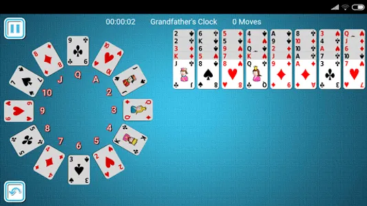 Grandfather's Clock Solitaire screenshot 1