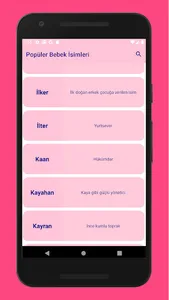 Popüler Bebek İsimleri screenshot 1