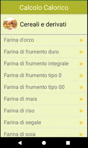 Calcolo Calorico screenshot 1