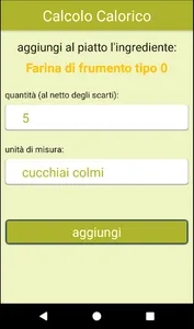 Calcolo Calorico screenshot 2