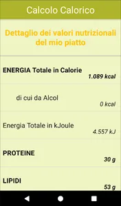 Calcolo Calorico screenshot 5