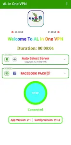 Al in one vpn screenshot 1