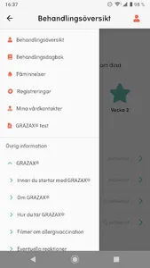 Allergivaccination screenshot 2
