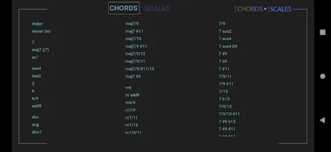 All Chords - All Scales screenshot 2