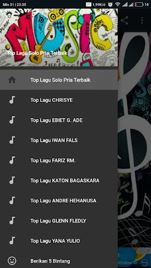 Top Lagu Solo Pria Terbaik screenshot 1