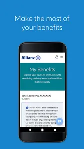 Allianz MyHealth screenshot 2