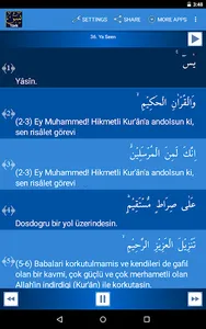 Surah Yaseen Turkish screenshot 10
