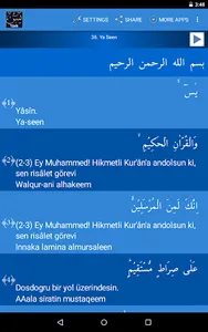 Surah Yaseen Turkish screenshot 6