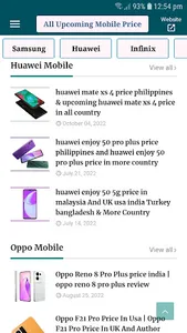 mobile price app screenshot 0