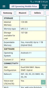 mobile price app screenshot 3