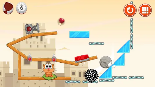 Hungry cat: physics puzzle screenshot 4