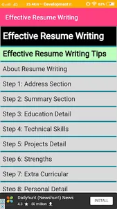 Effective Resume Writing screenshot 9