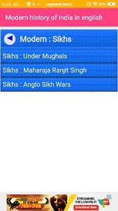 Modern history of india screenshot 2