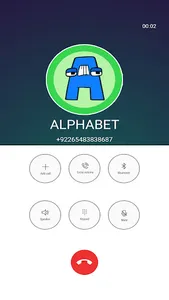Alphabet Fake Call video Lore screenshot 14
