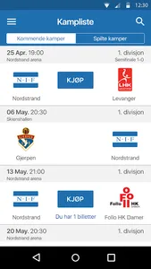 Nordstrand håndball screenshot 1