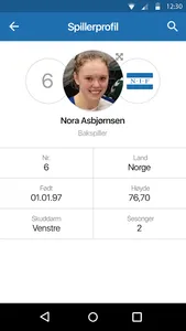 Nordstrand håndball screenshot 3