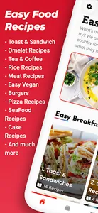 Easy Food Recipes screenshot 1