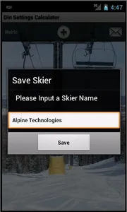 Ski Din Settings Calculator screenshot 6