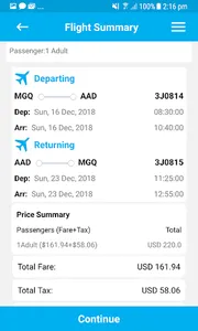 Jubba Airways screenshot 5