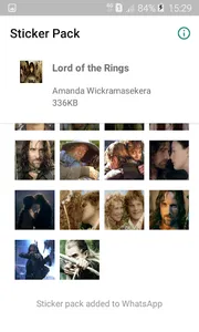 Lord of the Rings Stickers screenshot 1