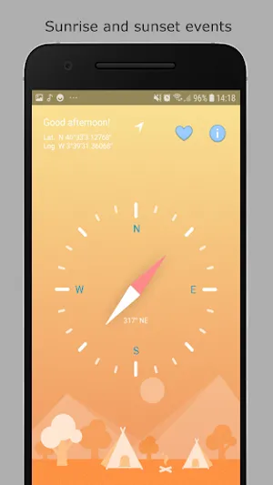 Compass (latitude - longitude) screenshot 2