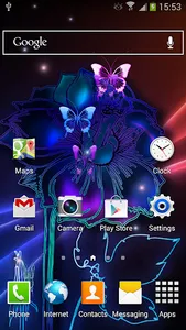 Neon Butterfly Live Wallpaper screenshot 3