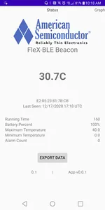 FleX-BLE Beacon App screenshot 1