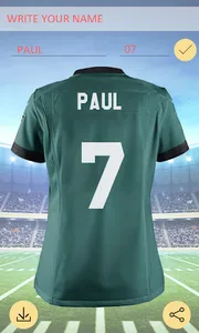 Name Your Football Jersey (Off screenshot 5