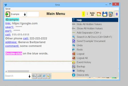 simadocs screenshot 1