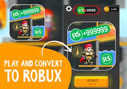 Free Robux Hero Rescue & Pull  screenshot 1