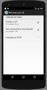 WiFi Auto On Off screenshot 2