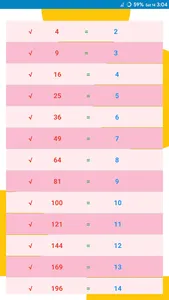 Square Root Cube Root Tables - screenshot 3