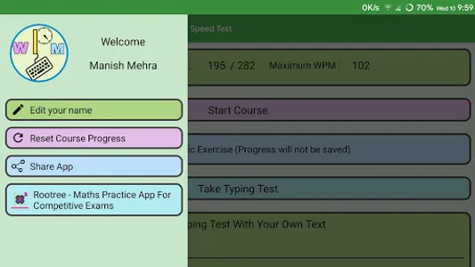 WPM Touch Typing Course And Ty screenshot 15