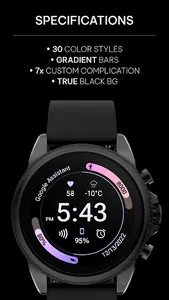 Athlete 2: Wear OS Watch face screenshot 1