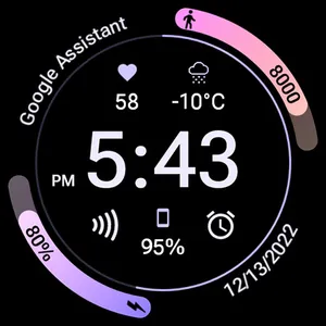 Athlete 2: Wear OS Watch face screenshot 8