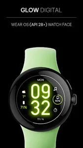 Awf Glow Digital: Watch face screenshot 0