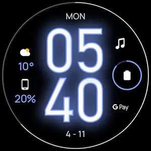Awf Glow Digital: Watch face screenshot 11