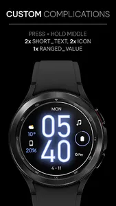 Awf Glow Digital: Watch face screenshot 5