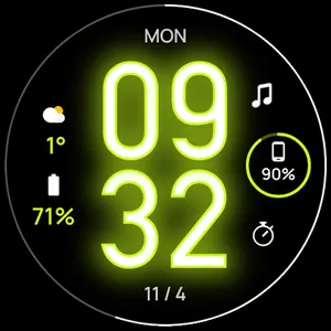 Awf Glow Digital: Watch face screenshot 8