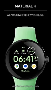 Material 4: Wear OS watch face screenshot 0