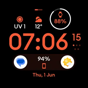 Material 4: Wear OS watch face screenshot 9