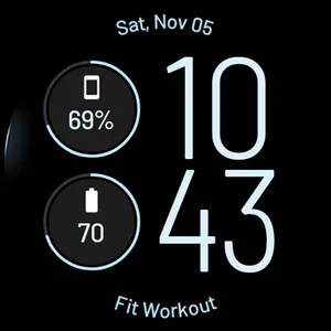 Awf Slim Digital: Wear OS face screenshot 10