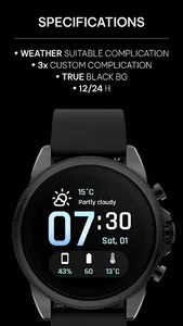 Awf Weather Digital: Wear OS screenshot 1