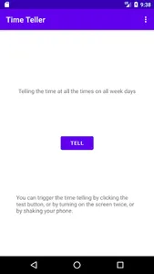 Time Teller: Current time spea screenshot 1