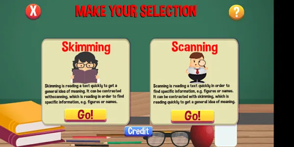 Skimming and Scanning screenshot 1