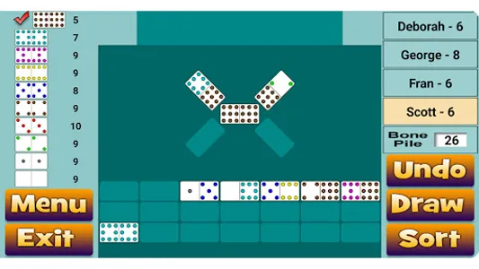 Chickenfoot Dominoes screenshot 12