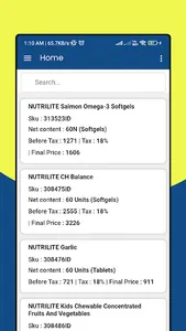 Amway products price list screenshot 2